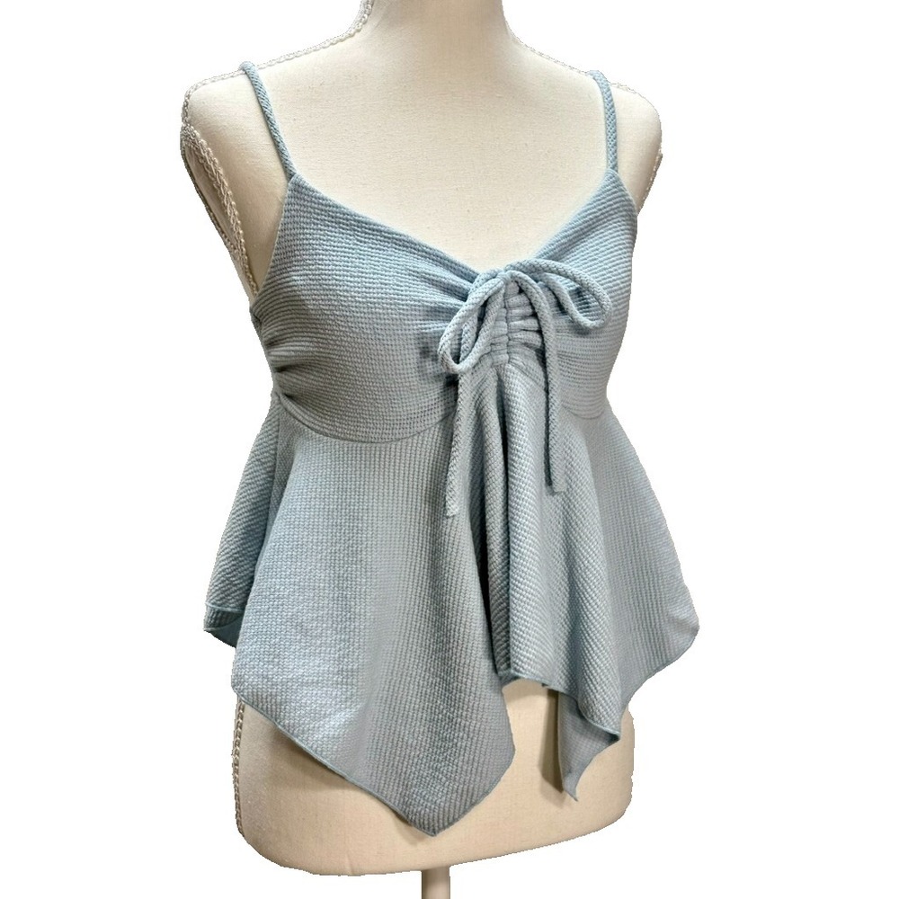 Babydoll Light Blue Tank Top Coquette Fairycore Y2K Small/Medium - Picture 2 of 7
